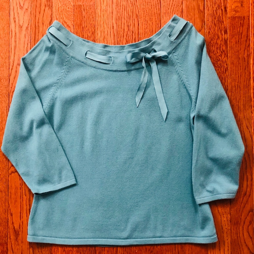 Liz Claborne women XL aqua top